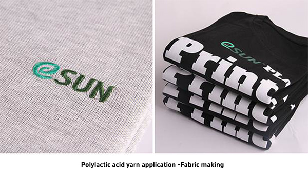 Polylactic acid yarn application